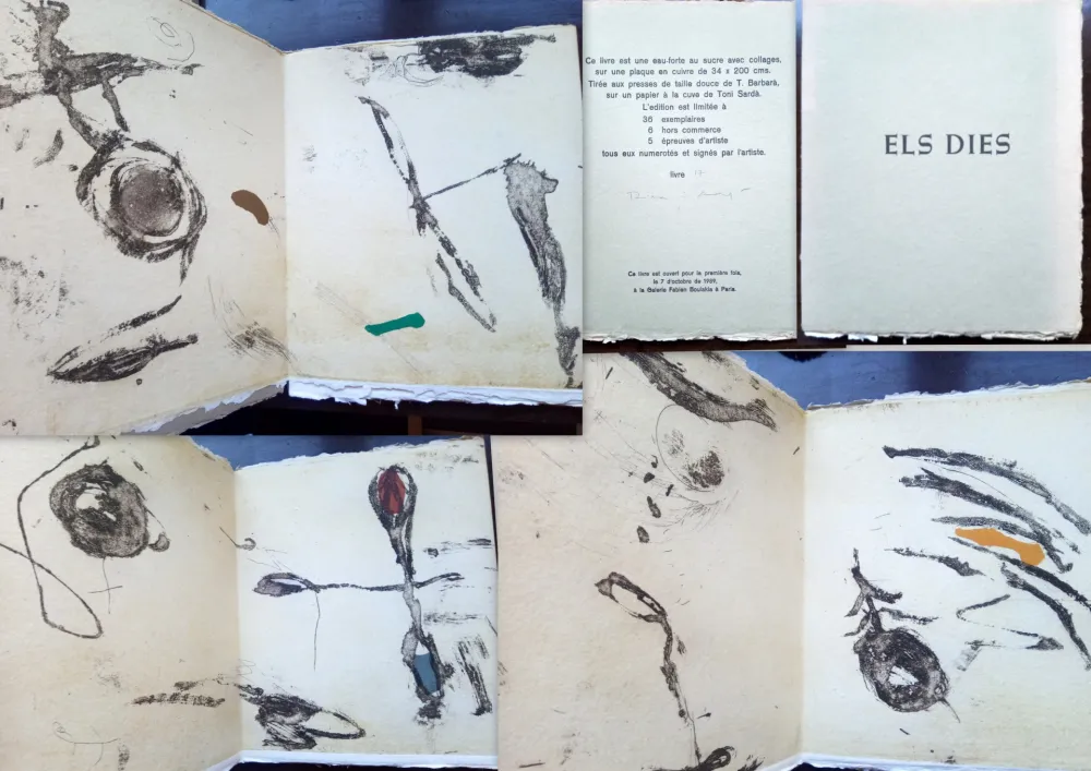 Água-Forte Riera I Arago - Els dies (Livre d'artiste)