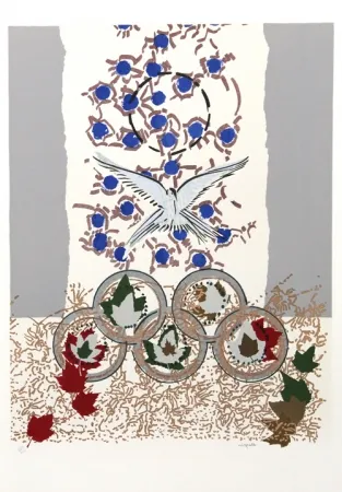 Serigrafia Riopelle - Dove of Peace