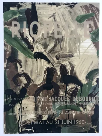 Cartaz Riopelle - Galeries Jacques Dubourg & Kléber