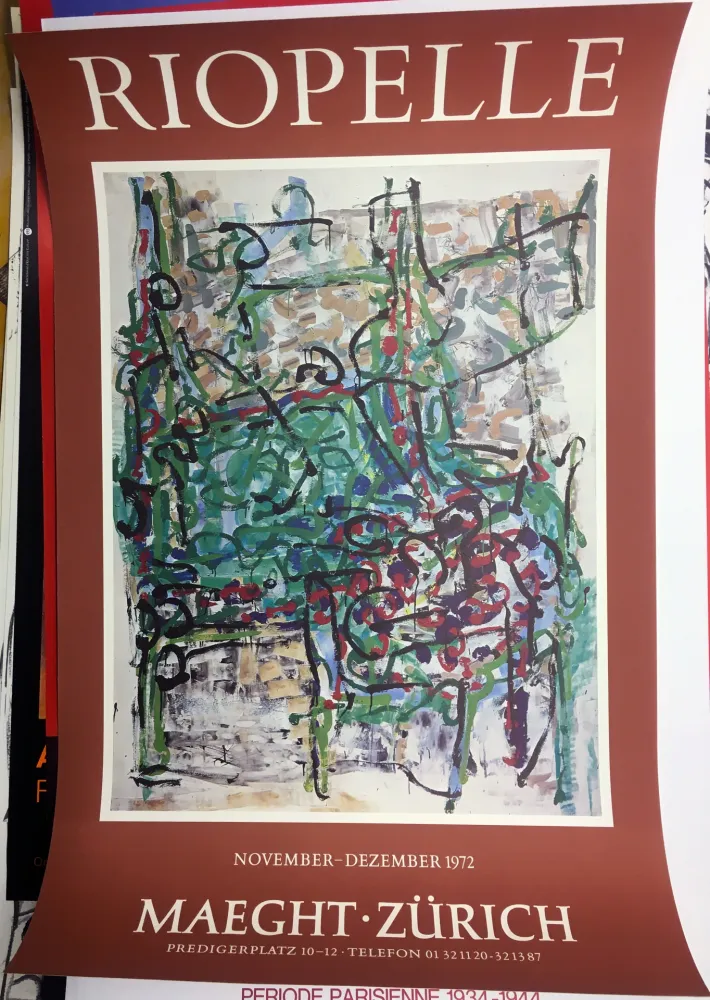 Cartaz Riopelle - RIOPELLE 72 : Exposition à la Galerie Maeght à Zürich en 1972.