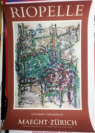 Cartaz Riopelle - RIOPELLE 72 : Exposition à la Galerie Maeght à Zürich en 1972.