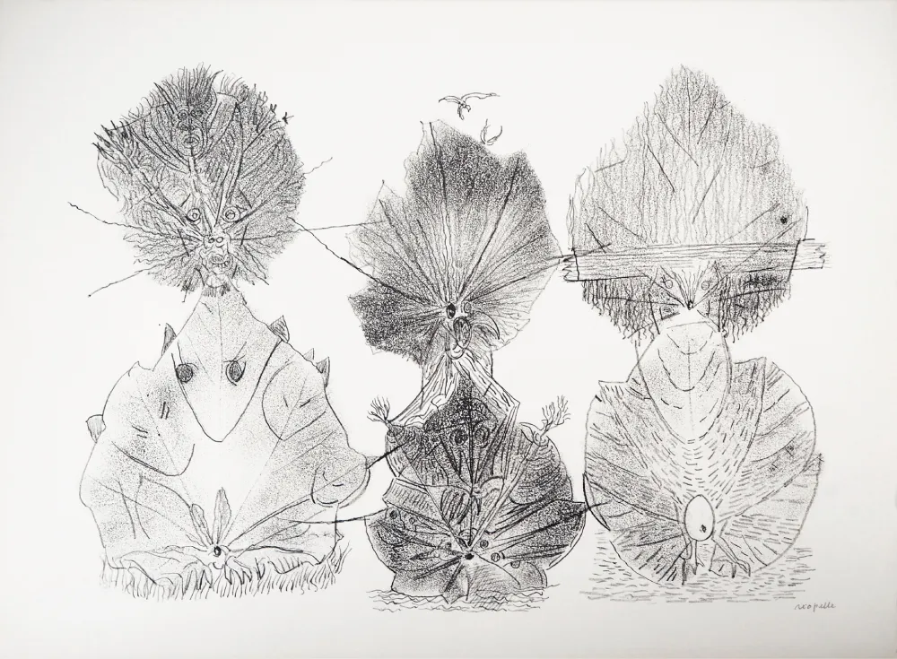 Litografia Riopelle - TOTEMS DE LA NATURE (de la suite 