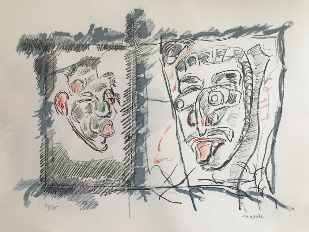 Litografia Riopelle - Untitled 