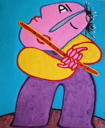 Gravura Ripolles - Le flutiste