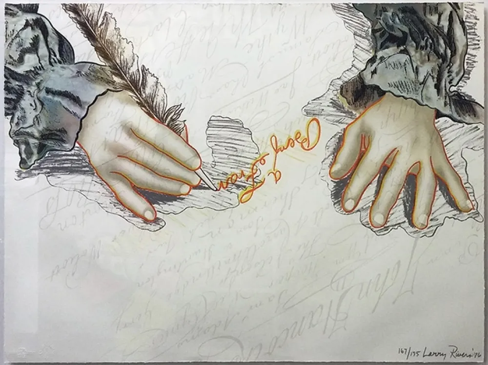 Litografia Rivers - BIG B SIGNS UP