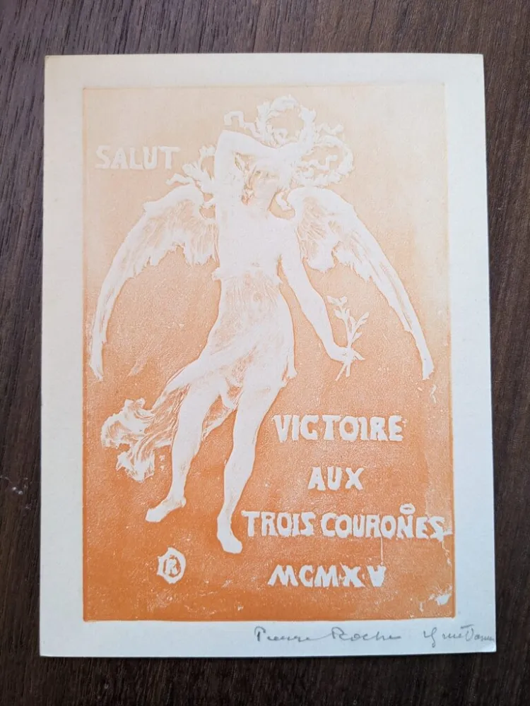 Sem Técnica Roche - Salut victoire aux trois courones (greeting card for 1915)
