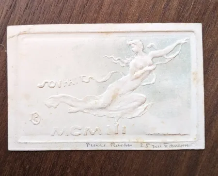 Sem Técnica Roche - Souhaits (greeting card for new year, 1903)