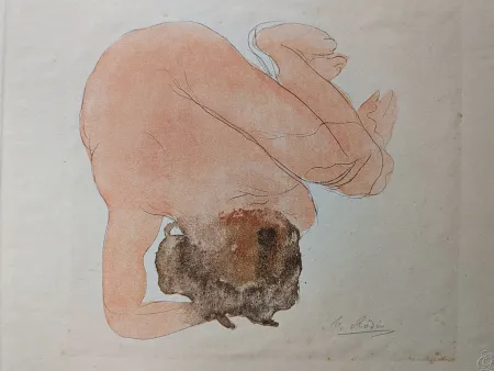 Litografia Rodin - Auguste RODIN - Nude, 1920 - Twelve Watercolours of Auguste Rodin, 1920