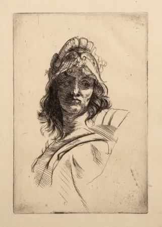 Gravura Rodin - Buste de Bellone