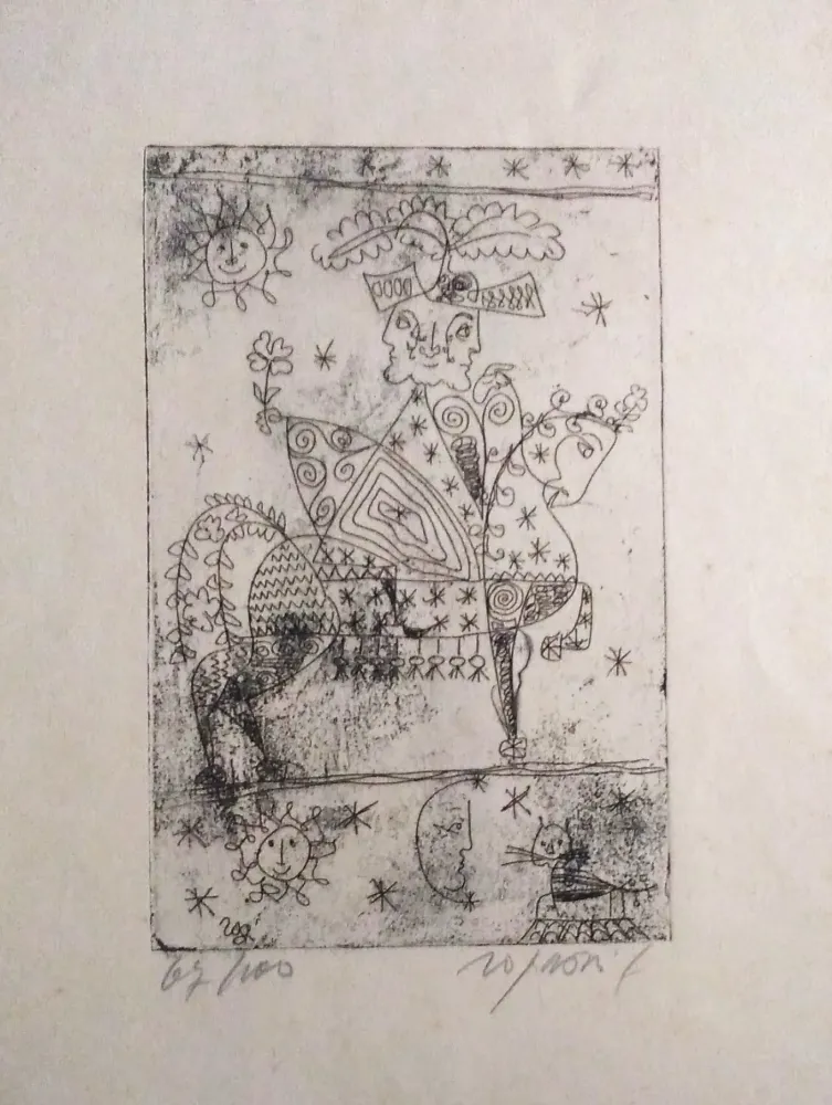 Água-Forte E Água-Tinta Rognoni - Auguri di Natale 1960