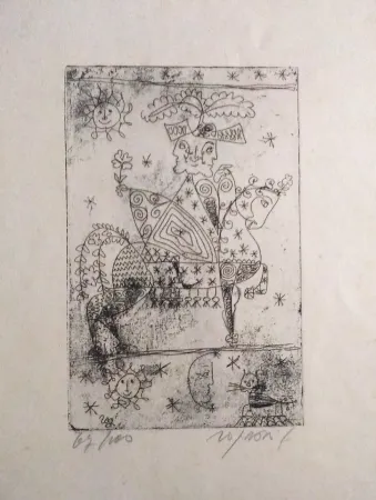 Água-Forte E Água-Tinta Rognoni - Auguri di Natale 1960