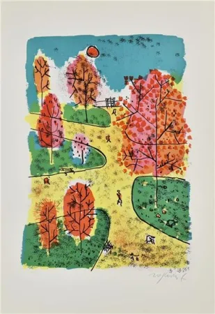 Litografia Rognoni - Paesaggio