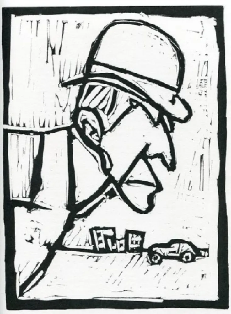 Linogravura Rognoni - Senza titolo