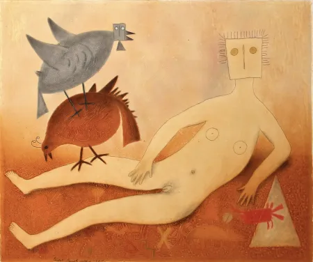 Monotipia Romulo - Venus desnudo