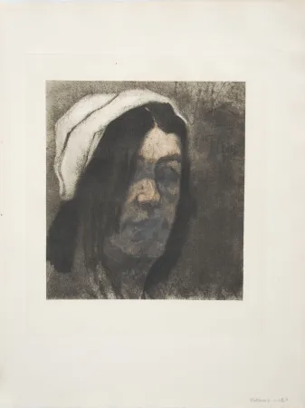 Gravura Rops - La Marchande de Krekels