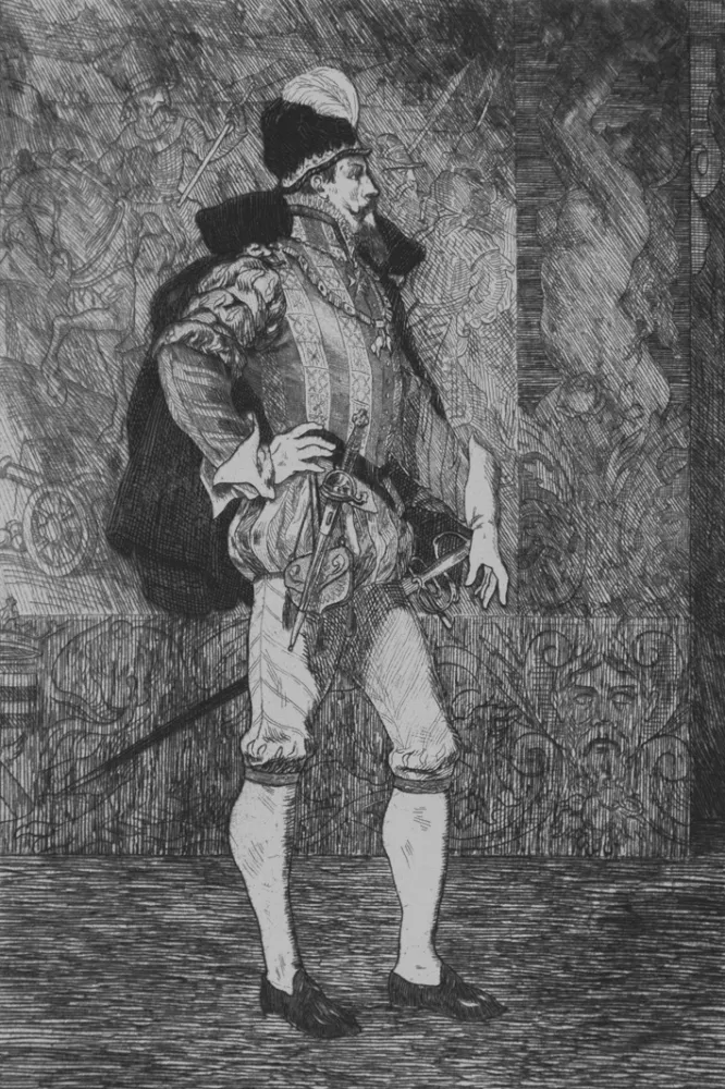 Água-Forte Rops - Le Sire de Lumey