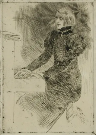 Gravura Rops - Une pianiste shaker / A Shaker Pianist