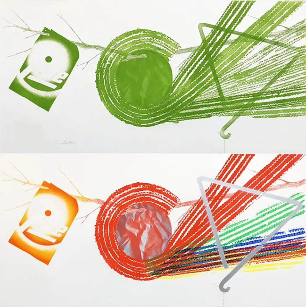 Água-Forte E Água-Tinta Rosenquist - SPOKES AND SPOKES: 2 STATE