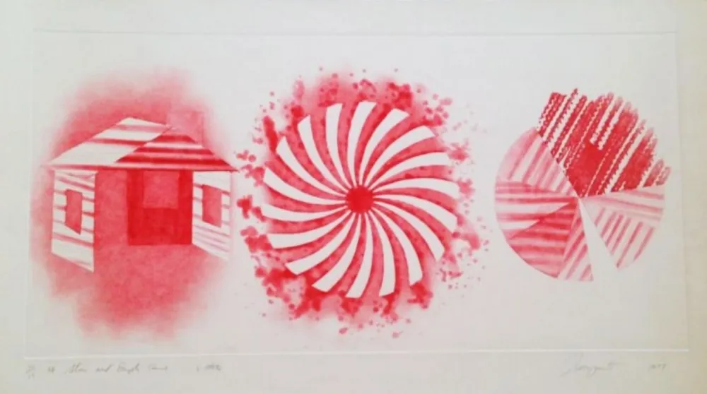 Água-Tinta Rosenquist - Star and Empty House - 2 state