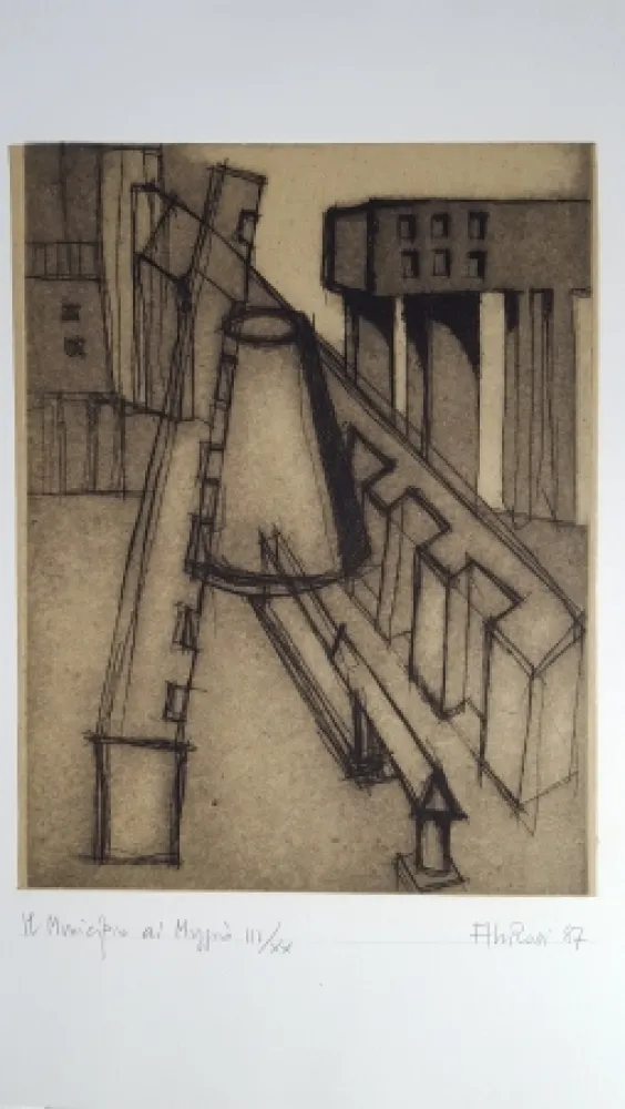 Água-Forte E Água-Tinta Rossi - Il municipio di Muggiò