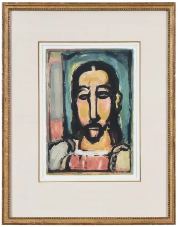 Água-Forte E Água-Tinta Rouault - Christ de face