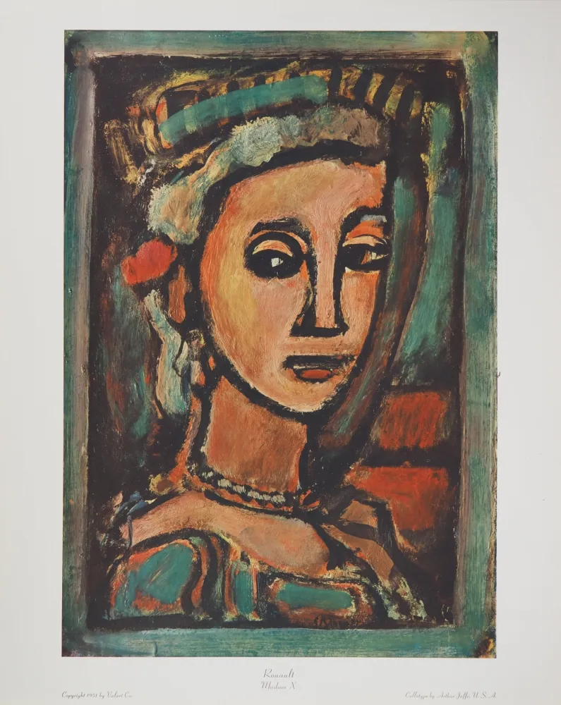 Sem Técnica Rouault - Femme au collier de perles