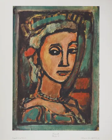 Sem Técnica Rouault - Femme au collier de perles
