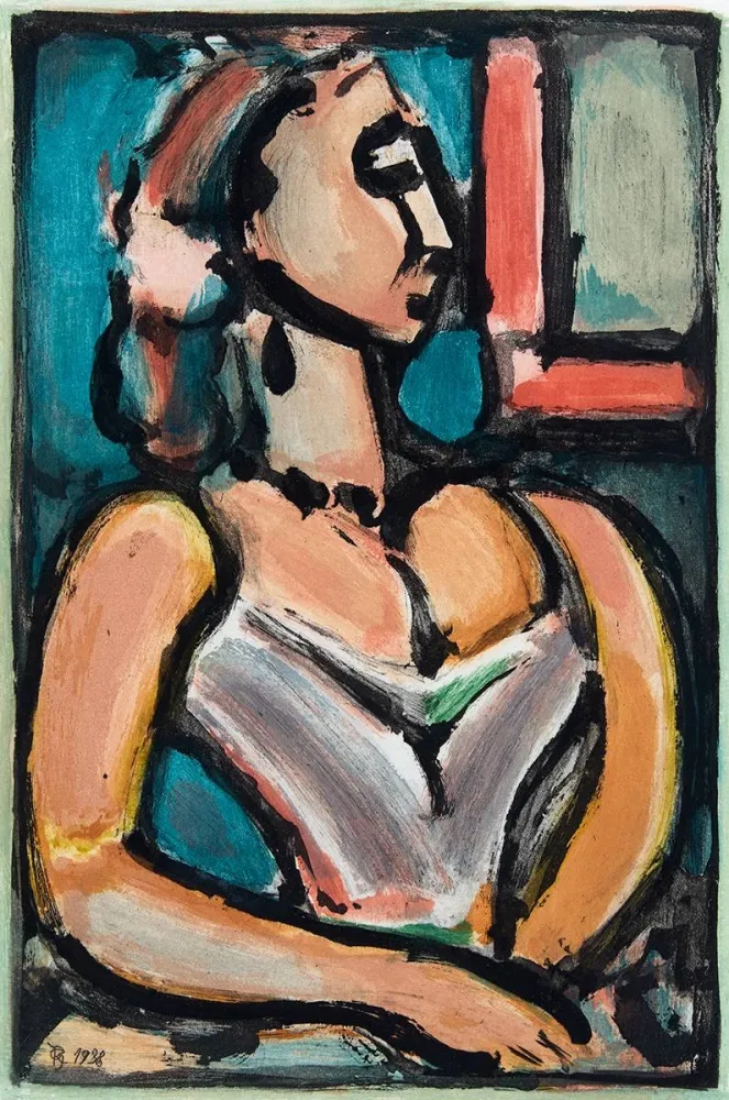 Água-Tinta Rouault - Femme fiere