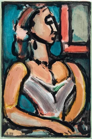 Água-Tinta Rouault - Femme fiere