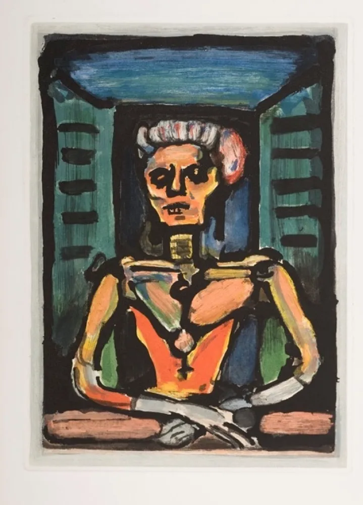 Água-Tinta Rouault - Fière, autant qu' un vivant, da sa noble stature...