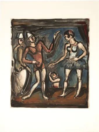 Água-Tinta Rouault - Parade, from Circus