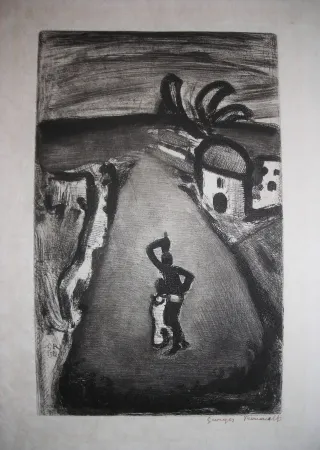 Água-Forte Rouault - Paysage Tropical