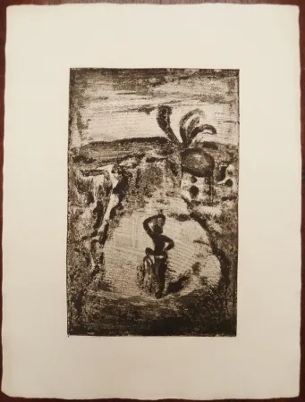 Xilogravura Rouault - Village en Jamaïque