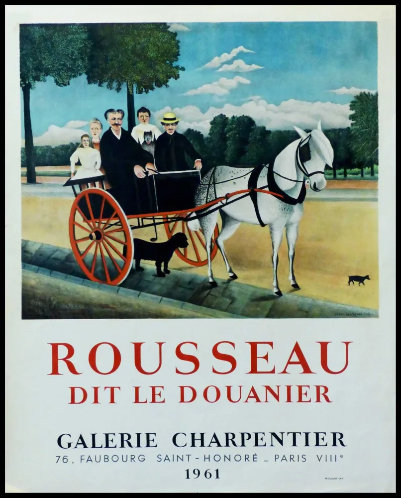 Cartaz Rousseau - DOUANIER ROUSSEAU GALERIE CHARPENTIER ROUSSEAU DIT LE DOUANIER 