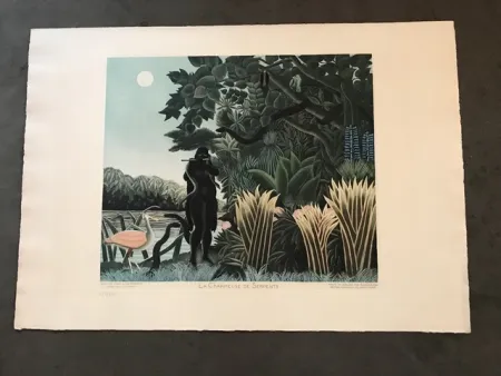 Gravura Rousseau - La charmeuse de serpents 