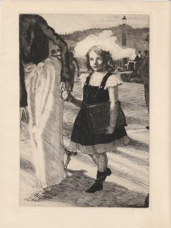 Gravura Roux - L'enfant et la mort