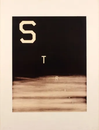 Litografia Ruscha - Stranger
