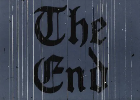 Litografia Ruscha - The End