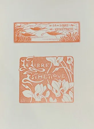 Linogravura Rysselberghe - Le Libre Esthétique