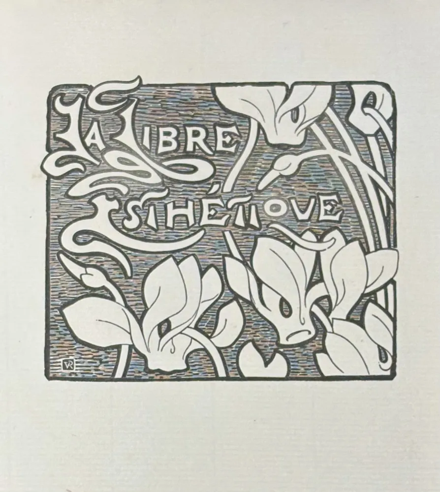 Linogravura Rysselberghe - Le Libre Esthétique