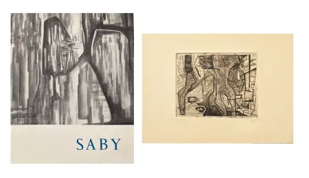 Livro Ilustrado Saby - Catalogue avec gravure originale signée