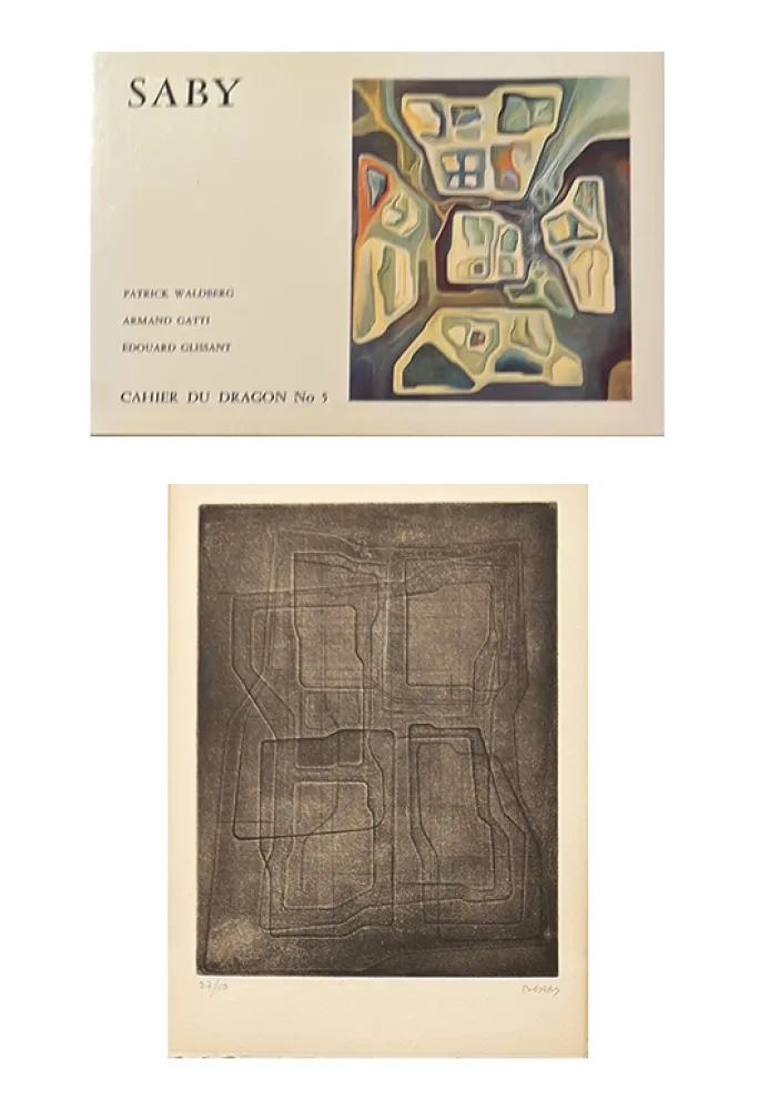 Livro Ilustrado Saby - Catalogue avec gravure originale signée