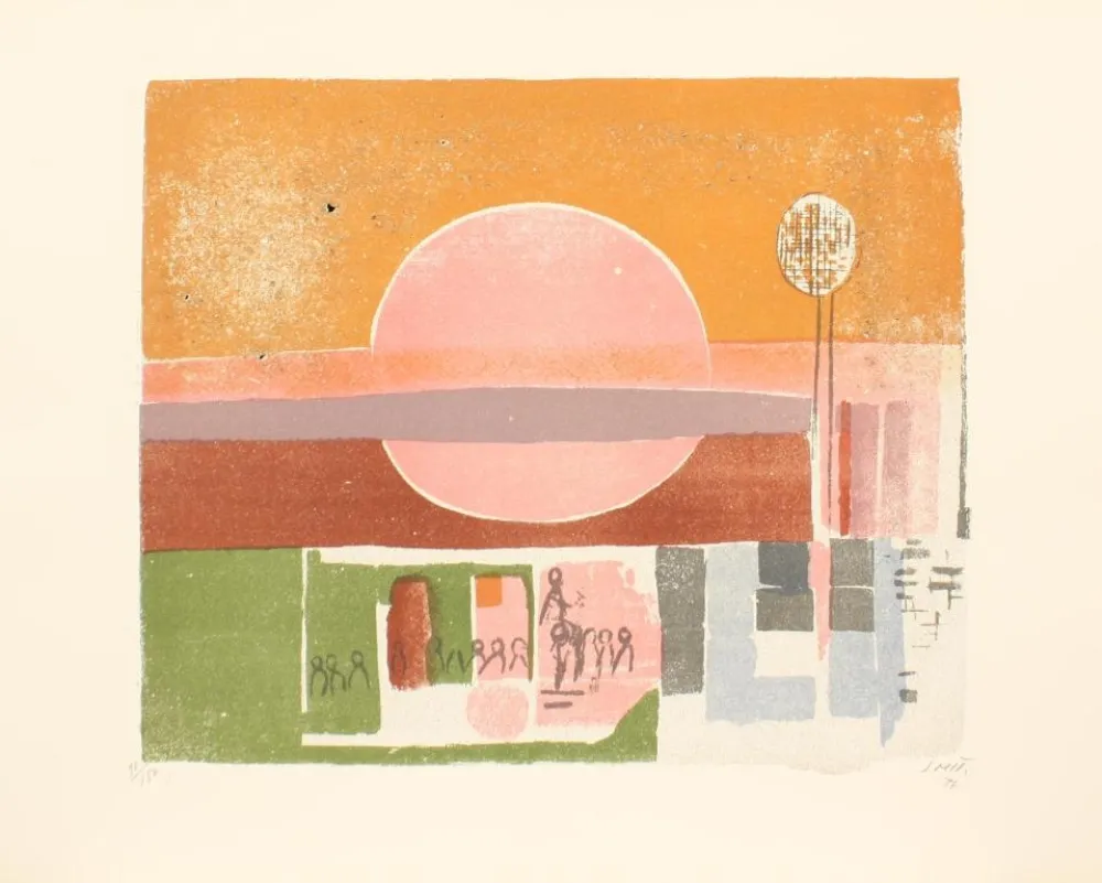 Litografia Saetti - SEI MURI DI SAETTI