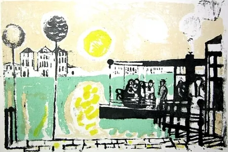 Litografia Saetti - Senza titolo