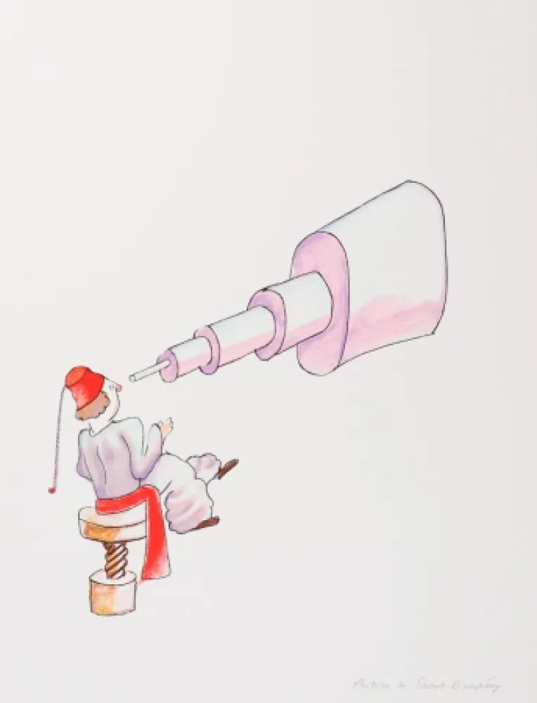 Litografia Saint-Exupéry - L'Astronome