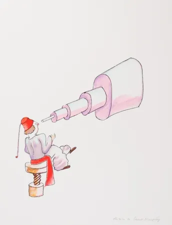 Litografia Saint-Exupéry - L'Astronome