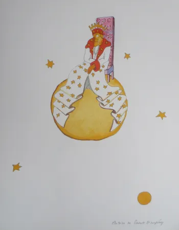 Litografia Saint-Exupéry - Le vieux roi