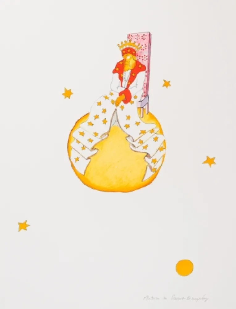 Litografia Saint-Exupéry - Le Vieux Roi