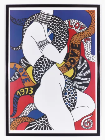 Cartaz Saint Laurent - LOVE 1973