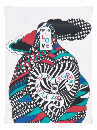 Cartaz Saint Laurent - Love 1977